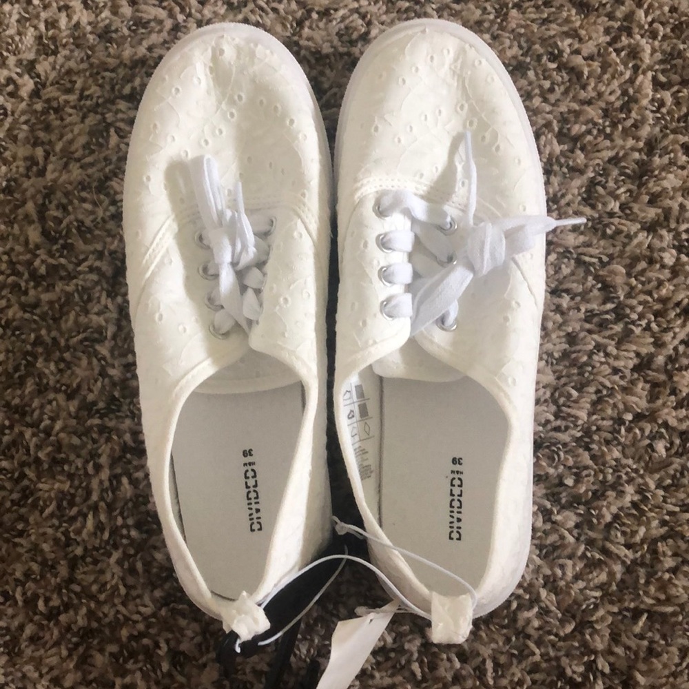 White Lace Sneakers